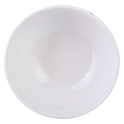 Cassian Blue Floral Embossed Porcelain 12-Piece Dinnerware Set