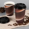 Posh Setting 12 oz Insulated Paper Hot Cups with Lids - 40 Pack - 2 of 3