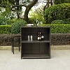 Palm Harbor 3pc Outdoor Wicker Bar Set: Crosley, Weather-Resistant Patio Stools & Storage Table - 4 of 4