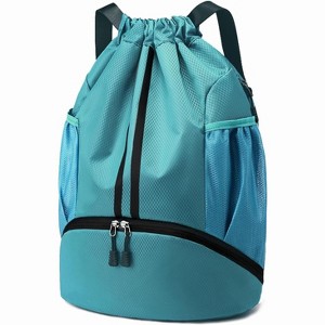 Drawstring Sports Backpack with Shoe and Wet Pockets, Water-Resistant Gym & Swim Bag for Men and Women - 1 of 4