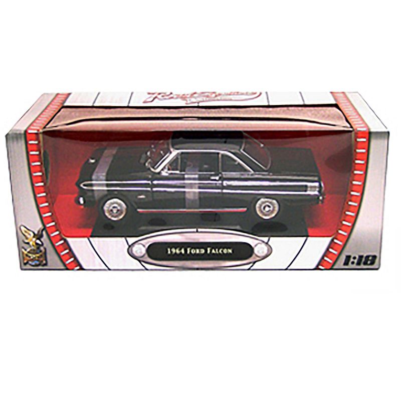 1964 Ford Falcon Diecast Car Model 1/18 Black Die Cast Car by Road Signature, 3 of 4