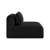 Meridian Furniture,Shaggy Corduroy Performance Fabric Armless Chair - 3 of 4