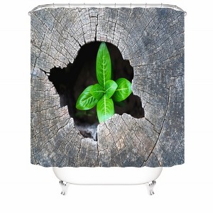 The Buds In The Stump Shower Curtains for Bathroom Waterproof Fabric Bath Curtain Durable Soft Stylish Bathroom Decor 72x72 Inch - 1 of 1