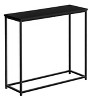 NicBex Narrow Console Table,Stylish Minimalist Entryway Table with Metal Frame,Modern Couch Table for Living Room,Black - 2 of 4