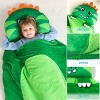 Joyfy Kids Sleeping Bag Toddler Nap Mat w/Pillow & Blanket 60" x 39" for  Ages 3+ Soft Plush Sleeping Mat for Preschool Kindergarten Daycare Sleepover - 3 of 4