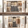 Besiost Closet System with 4 Wood Drawers and Adjustable Shelves - 4 of 4