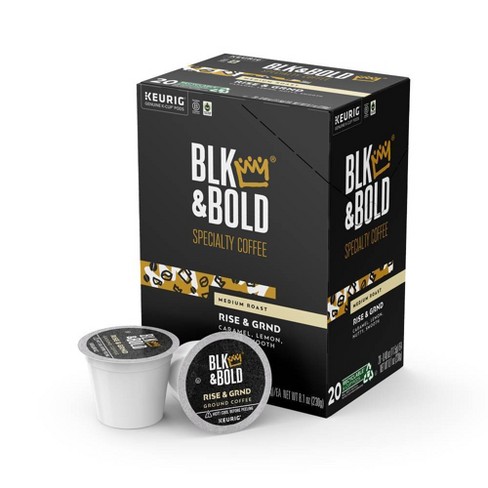 Blk & Bold Rise & GRND Medium Roast - Keurig K-Cup Coffee Pods - 20ct - image 1 of 4
