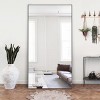 Caroline Leaning Full Length Floor Mirror,71"×32" Rounded Corner Standing Mirror, Aluminum Alloy Frame Full Length Mirror With Stand-The Pop Home - 4 of 4