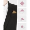INSPIRE CHIC Men's Cotton Solid Color Formal Suit Pocket Squares - 3 of 4