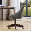 NicBex Tufted Button Office Chair with Adjustable Height Modern Tiltable PU Leather Computer Chair with Metal Base for Office, Study, Bedroom - 2 of 4