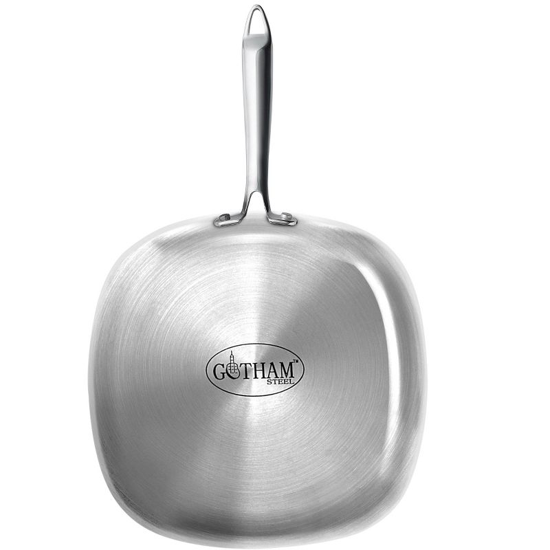 Gotham Steel 11" Stainless Steel Square Nonstick Fry Pan with Stay Cool Handle, 2 of 3