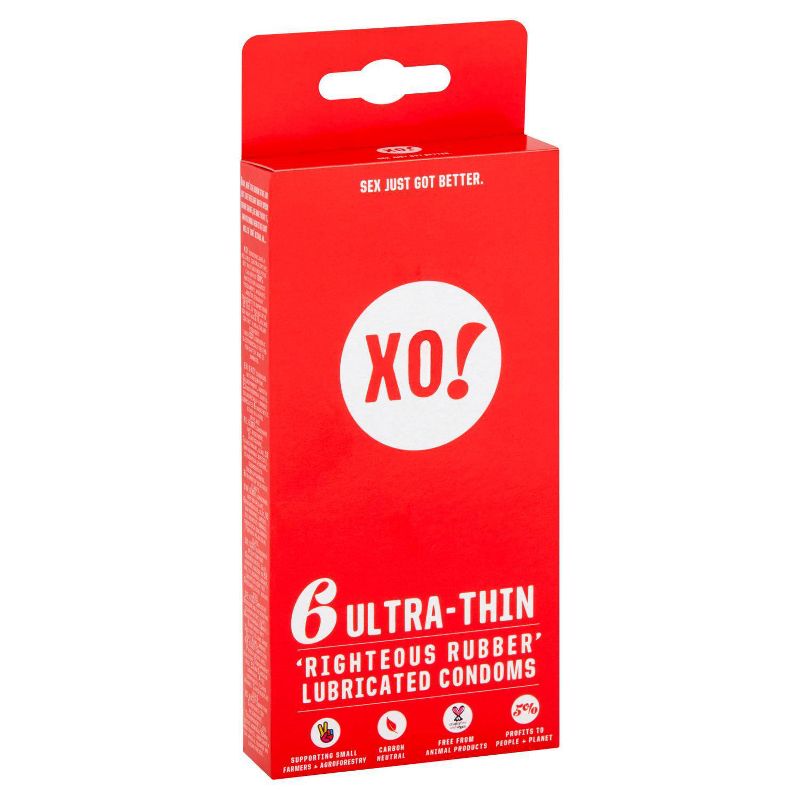 XO! Here We Flo Ultra-Thin Righteous Rubber Carbon Neutral and Eco-Friendly Condoms - 6ct, 5 of 13
