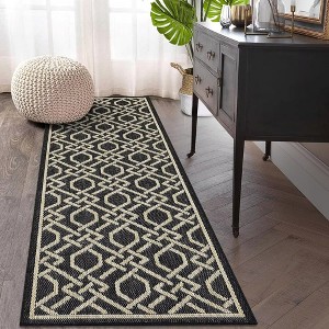 Outdoor Rug Modern Geometric Indoor Outdoor Area Rug Easy Cleaning for Patio Backyard Balcony Living Room Bedroom - 1 of 4