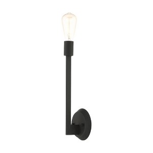Livex Lighting Prague 1 - Light Wall Light in  Black - 1 of 4