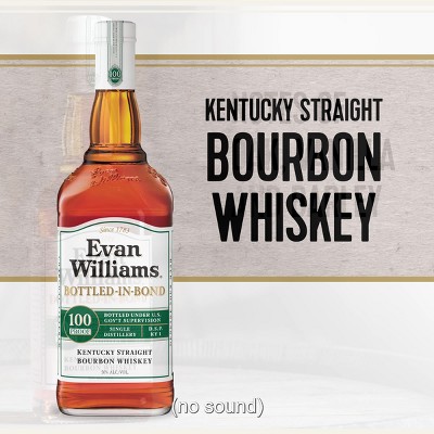 Evan Williams 100 Proof Bourbon Whiskey - 750ml Bottle : Target