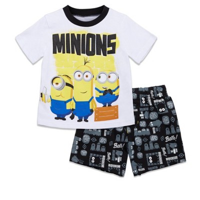 Despicable Me Little Boys Graphic T-shirt & French Terry Shorts