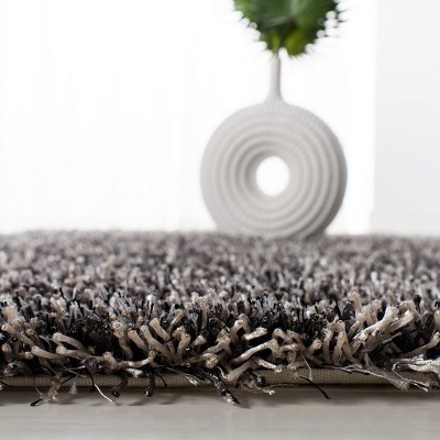 Platinum Ivory Handmade Tufted Shag Rug 3' x 5'