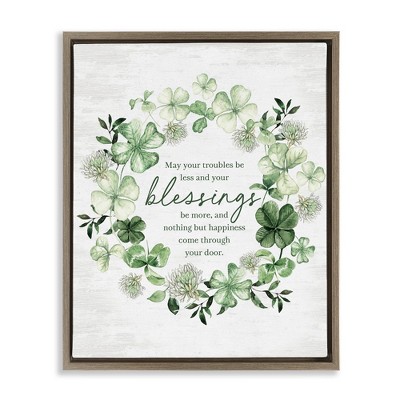 Stupell Industries Irish Proverb Wreath, 17" x 21"