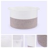 REGALWOVEN Woven Shelf Closet Storage Basket for Blankets Clothes Shoes with Handles - 3 of 4