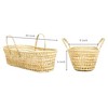 Tadpoles Palm Leaf Hand Woven Doll Moses Basket - 9" x 24" x 6" - 4 of 4