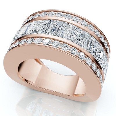 Pompeii3 5 3/4ct Bold Diamond Statement Ring 14k Gold or Platinum Lab Created