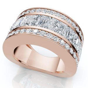 Pompeii3 5 3/4ct Bold Diamond Statement Ring 14k Gold or Platinum Lab Created - 1 of 4