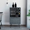 Aster Bar Cabinet Smokey Oak - RST Brands - image 2 of 4