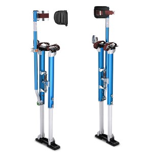 Yescom 36"-50" Drywall Stilts Adjustable Aluminum Painting Tool Sheetrock Lift with Leg Pads Protection for Taping Cleaning Costume Blue YES0484 - 1 of 4
