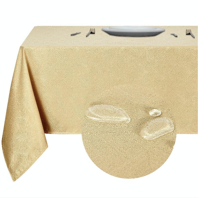 Kate Aurora Diamond Textured Spill And Stain Proof All Purpose Fabric Tablecloth, 4 of 5