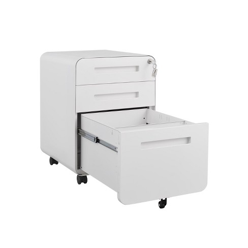 Target locking file cabinet clearance