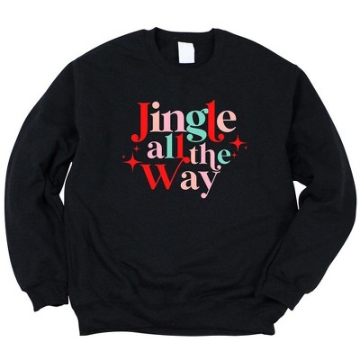 Simply Sage Market Women's Graphic Sweatshirt Jingle All The Way Colorful Stars