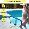 304 Stainless Steel Pool Handrail with Nylon Blue Grip, Supports up to 375LBS, Quick Mount for Pools, Durable and Easy Installation - 3 of 4