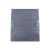 JAM Paper A2 Metallic Invitation Envelopes 4.375 x 5.75 Stardream Anthracite Black 50/Pack - 2 of 2