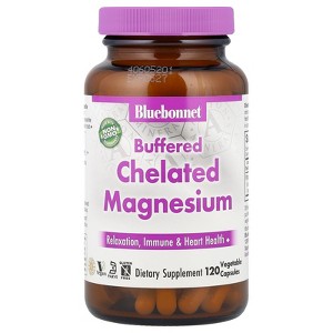 Bluebonnet Nutrition Buffered Chelated Magnesium, 200 mg , 120 Vegetable Capsules - 1 of 4