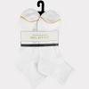 Signature Gold by GOLDTOE Men's Modern Essential 6pk No Show Dress Socks - White 6-12.5 - 2 of 4