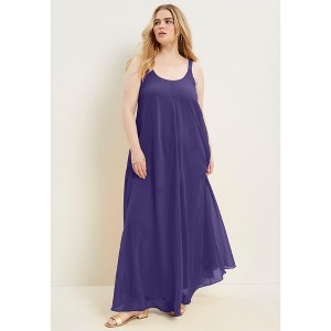 June + Vie by Roaman's Women's Plus Size Swing Maxi Dress - 1 of 4