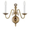 Livex Lighting Williamsburgh 2 - Light Wall Light in  Antique Brass - 4 of 4