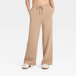 Women's Airy Sleek Wide Leg Sweatpants - All In Motion™ - 1 of 4