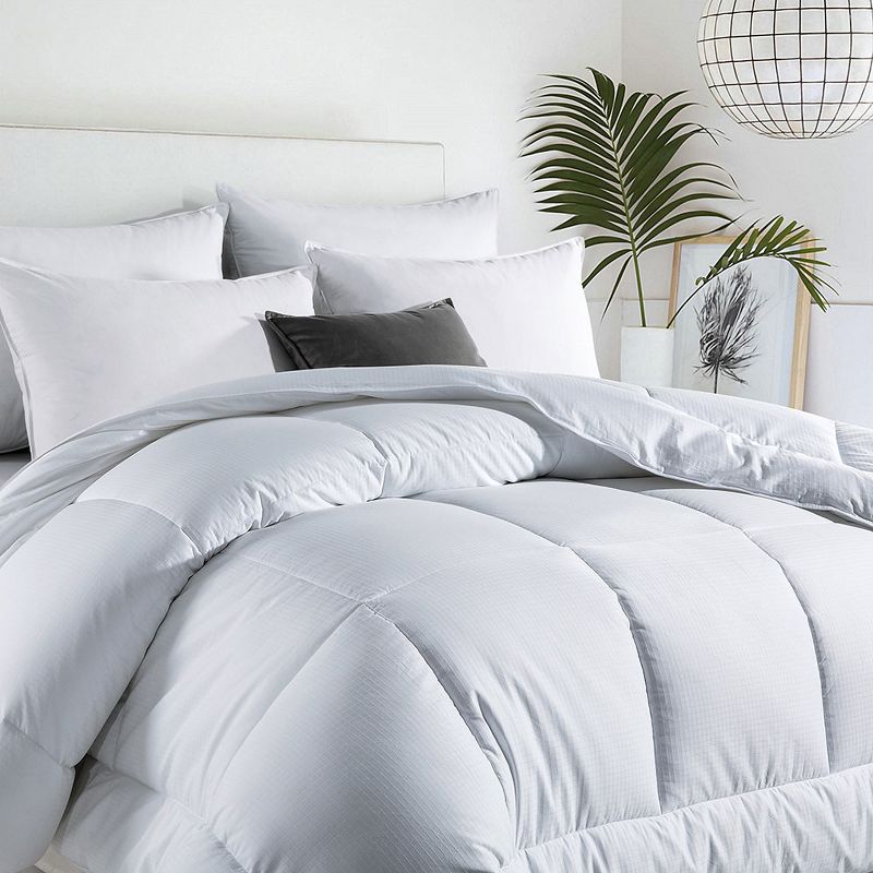 Peace Nest All Season White Down Alternative Duvet Comforter Insert with Jacquard Cover, 1 of 8