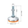 Unique Bargains Carbon Steel Non-Skid Adjustable Furniture Table Feet Leveling Feet 2 Pcs - 2 of 4