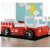 miBasics Twin Kamphora Fire Truck Engine Youth Kids' Bed Red - 2 of 4