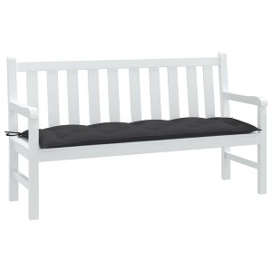 Aghana Digitals Outdoor Garden Bench Cushion - Anthracite Melange Polyester, 59.1"x19.7"x2.8", UV - 1 of 4