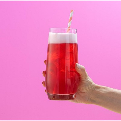 Gwen 18oz Lead-Free Crystal Highball Glass Set