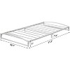 Low Profile Twin Bed Frame, 10" Heavy Duty Metal Platform with Arch Design & Under Bed Storage, No Box Spring Needed, Easy Assembly - 3 of 4