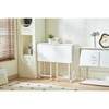 VYNXARIA Folding Desk Small Foldable Desk for Small Space, 31.5 Inches Writing Computer Desk in Study,80*58,white - 2 of 4