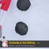 Whisen 8ft Christmas Inflatables Outdoor Decorations Snowman with North Pole Sign, Blow-Up Yard Christmas Decor - White - 4 of 4