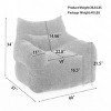 Large Bean Bags For Adults,Lazy Boy Sofas,Teddy Fabric Lazy Sofa Bean Bag Chair,Sponge Filling Bean Bag Couch-Cuddlewood - 4 of 4