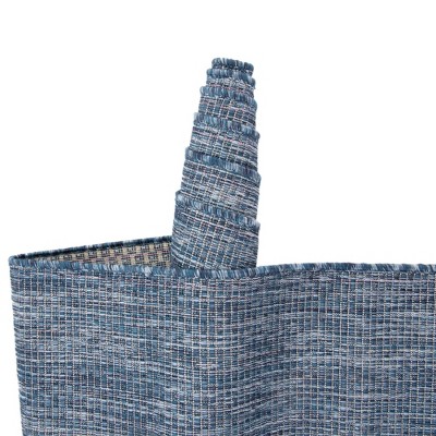 Navy Blue Easy-Care Synthetic 9' x 12' Outdoor Rug