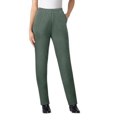Woman Within Women's Plus Size Tall Straight Leg Ponte Knit Pant