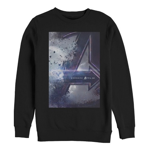 Men s Marvel Avengers Endgame Movie Poster Sweatshirt Black 3x Large Target